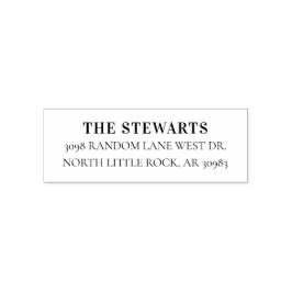 シンプルモダン差出人住所 セルフインキングスタンプ