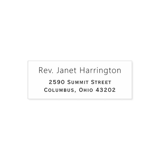 シンプルモダン差出人住所 セルフインキングスタンプ (デザイン)