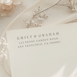 シンプルモダン差出人住所 セルフインキングスタンプ