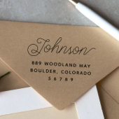 シンプルモダン差出人住所 セルフインキングスタンプ