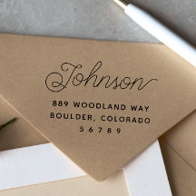 シンプルモダン差出人住所