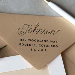 シンプルモダン差出人住所 セルフインキングスタンプ