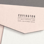 シンプルモダン差出人住所 セルフインキングスタンプ