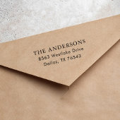 シンプルモダン差出人住所 セルフインキングスタンプ