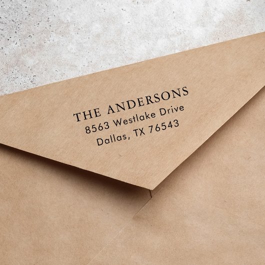 シンプルモダン差出人住所 セルフインキングスタンプ