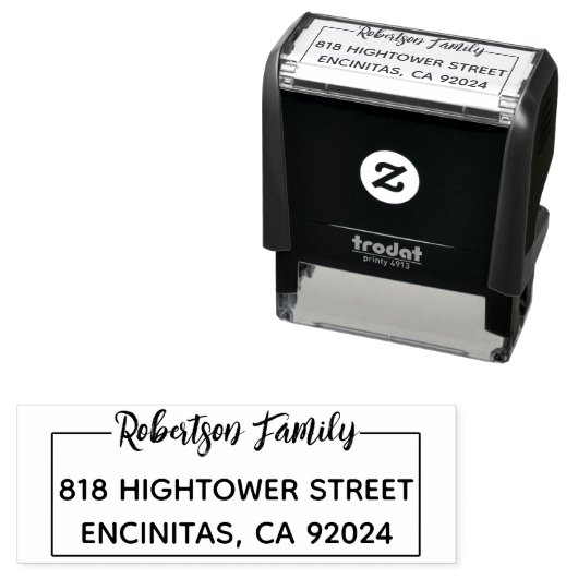 シンプルモダン差出人住所 セルフインキングスタンプ (インサイチュ)