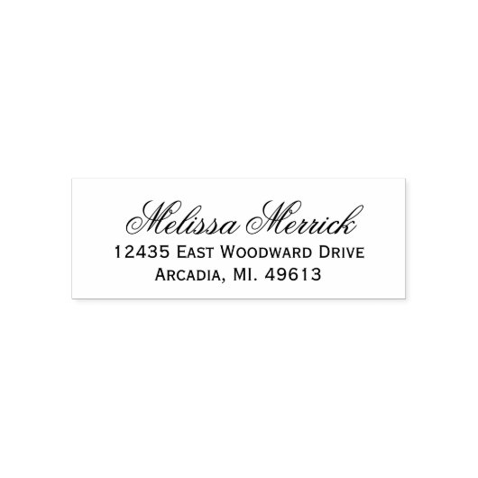 シンプルモダン差出人住所 セルフインキングスタンプ (デザイン)