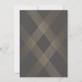 シンプルモダン幾何金ゴールド結婚 招待状 (裏面)