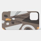 シンプルモダン形状シームレスパターンデザイン。スキャン Case-Mate iPhoneケース (裏面 (横))