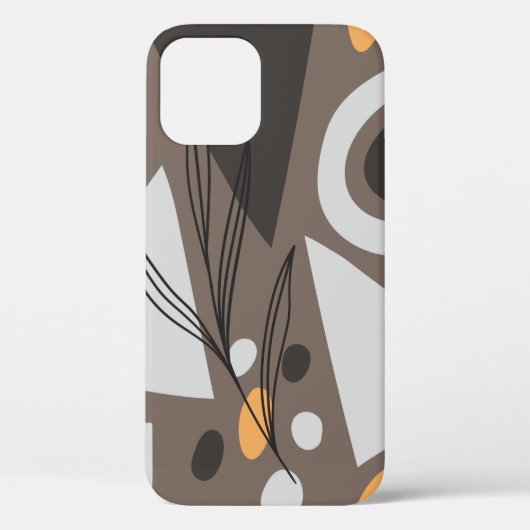 シンプルモダン形状シームレスパターンデザイン。スキャン Case-Mate iPhoneケース (裏面)