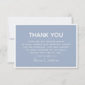 シンプルモダン悔やみや弔慰 サンキューカード (正面)