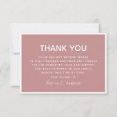 シンプルモダン悔やみや弔慰 サンキューカード (正面)