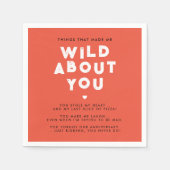 シンプルモダン愛するタイポグラフィ スタンダードカクテルナプキン (正面)