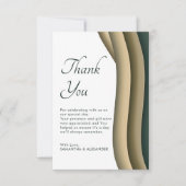 シンプルモダン感謝していScriptの結婚サンキューカード サンキューカード (正面)