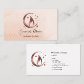 シンプルモダン手作りハニーキャンドル 名刺 (正面/裏面)