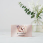 シンプルモダン手作りハニーキャンドル 名刺 (スタンド正面)