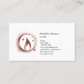 シンプルモダン手作りハニーキャンドル 名刺 (裏面)