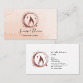 シンプルモダン手作りハニーキャンドル 名刺 (正面/裏面)