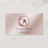 シンプルモダン手作りハニーキャンドル 名刺 (正面)