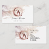 シンプルモダン手作りハニーキャンドル 名刺 (正面/裏面)