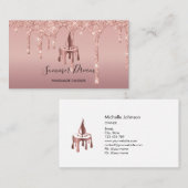 シンプルモダン手作りハニーキャンドル 名刺 (正面/裏面)