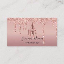 シンプルモダン手作りハニーキャンドル 名刺