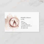 シンプルモダン手作りハニーキャンドル 名刺 (裏面)