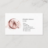 シンプルモダン手作りハニーキャンドル 名刺 (裏面)