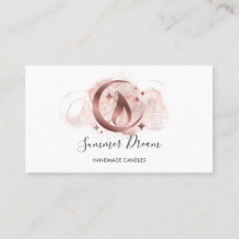 シンプルモダン手作りハニーキャンドル 名刺