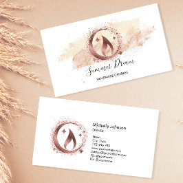 シンプルモダン手作りハニーキャンドル 名刺