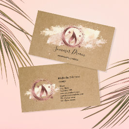 シンプルモダン手作りハニーキャンドル 名刺