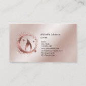 シンプルモダン手作りハニーキャンドル 名刺 (裏面)