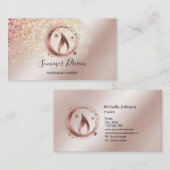 シンプルモダン手作りハニーキャンドル 名刺 (正面/裏面)