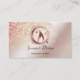 シンプルモダン手作りハニーキャンドル 名刺