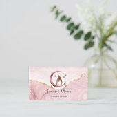 シンプルモダン手作りハニーキャンドル 名刺 (スタンド正面)