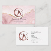 シンプルモダン手作りハニーキャンドル 名刺 (正面/裏面)