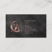 シンプルモダン手作りハニーキャンドル 名刺 (裏面)