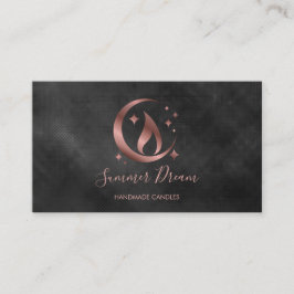 シンプルモダン手作りハニーキャンドル 名刺