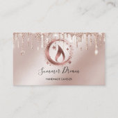 シンプルモダン手作りハニーキャンドル 名刺 (正面)