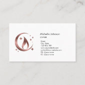 シンプルモダン手作りハニーキャンドル 名刺 (裏面)