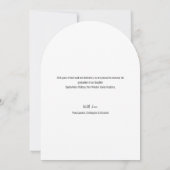 シンプルモダン手書きスクリプト大学院写真 招待状 (裏面)