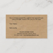 シンプルモダン手書きスクリプト | クラフトルック 紹介カード (裏面)