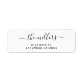 シンプルモダン手書きファミリ ラベル (正面)