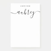 シンプルモダン手書 ポストイット (正面)