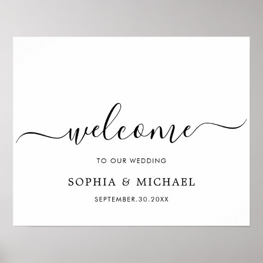 シンプルモダン披露宴 ポスター (正面)