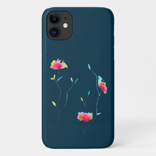 シンプルモダン抽象芸術日本のピンク Case-Mate iPhoneケース (裏面)