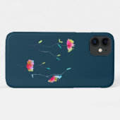 シンプルモダン抽象芸術日本のピンク Case-Mate iPhoneケース (裏面(横))