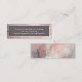 シンプルモダン抽象芸術結婚のWebサイト格納装置 スキニー名刺 (正面/裏面)