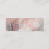 シンプルモダン抽象芸術結婚のWebサイト格納装置 スキニー名刺 (裏面)