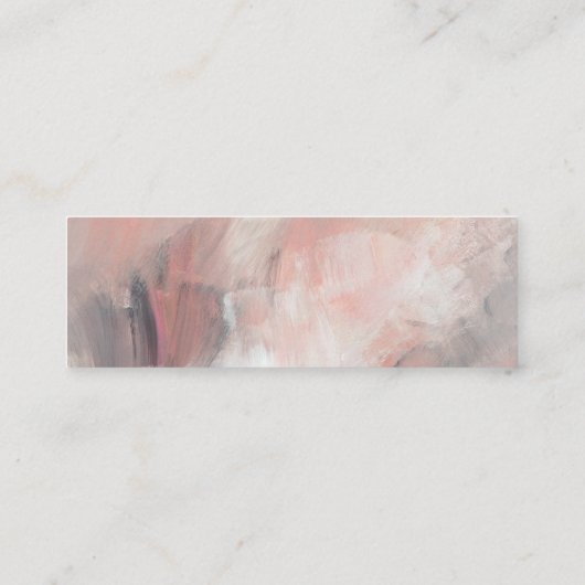 シンプルモダン抽象芸術結婚のWebサイト格納装置 スキニー名刺 (裏面)